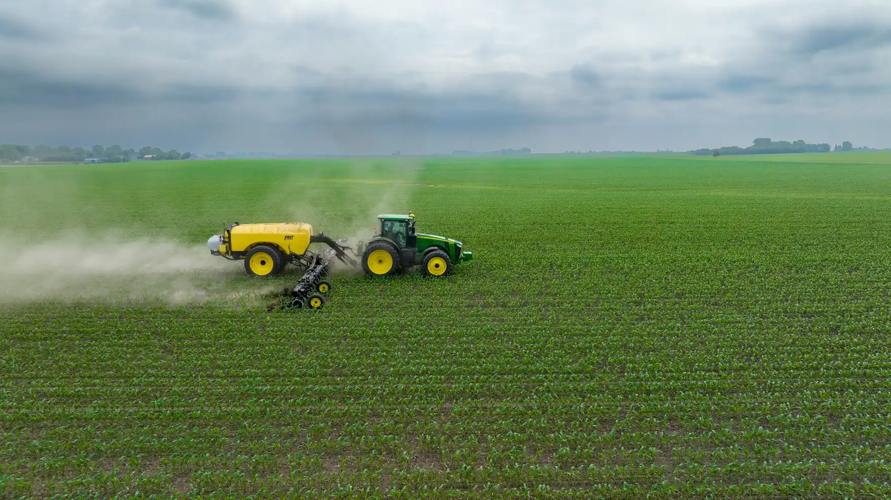 A sprayer at work